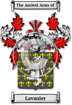 Lavanier Family Crest Download (jpg) Legacy Series - 150 DPI