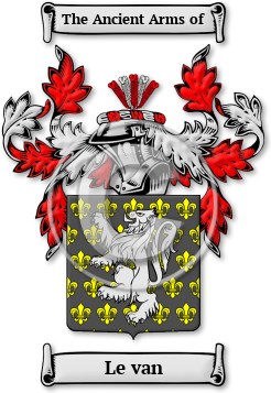 Le van Family Crest Download (jpg) Legacy Series - 150 DPI
