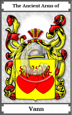 Vann Family Crest Download (JPG) Book Plated - 600 DPI