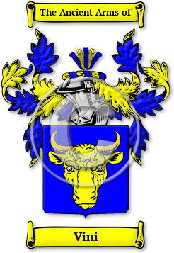 Vini Family Crest Download (jpg) Legacy Series - 150 DPI