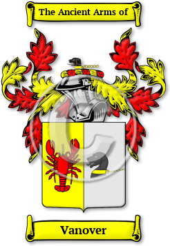 Vanover Family Crest Download (jpg) Legacy Series - 150 DPI