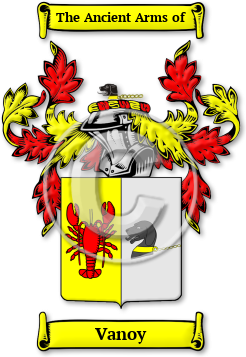 Vanoy Family Crest Download (JPG) Legacy Series - 600 DPI