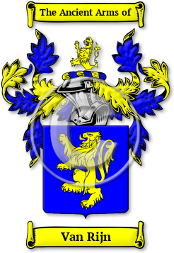 Van Rijn Family Crest Download (jpg) Legacy Series - 150 DPI