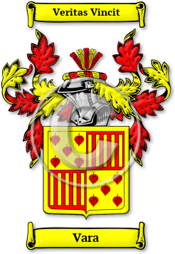 Vara Family Crest Download (jpg) Legacy Series - 150 DPI