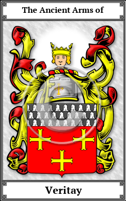 Veritay Family Crest Download (JPG)  Book Plated - 150 DPI