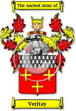Veritay Family Crest Download (jpg) Legacy Series - 150 DPI