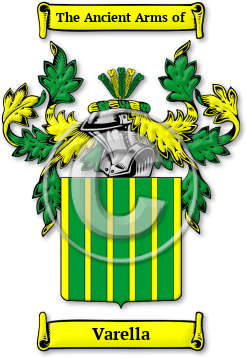 Varella Family Crest Download (jpg) Legacy Series - 150 DPI