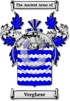 Verghese Family Crest Download (jpg) Legacy Series - 150 DPI