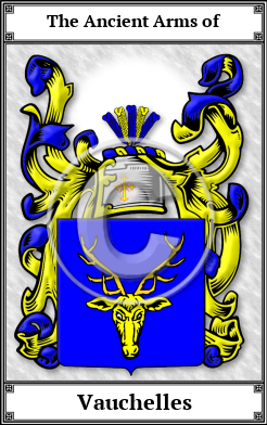 Vauchelles Family Crest Download (JPG)  Book Plated - 150 DPI