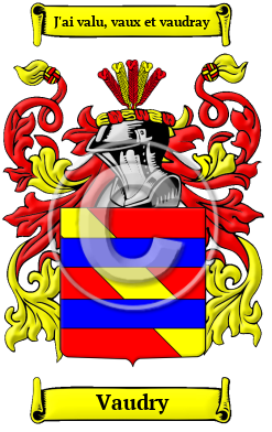 Vaudry Family Crest Download (JPG) Heritage Series - 600 DPI