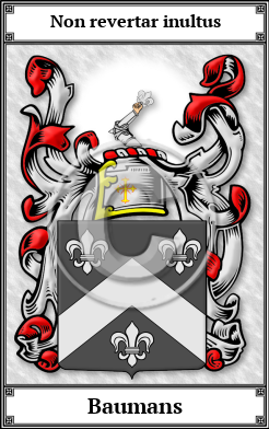 Baumans Family Crest Download (JPG)  Book Plated - 150 DPI