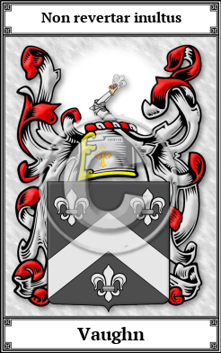 Vaughn Family Crest Download (JPG)  Book Plated - 150 DPI
