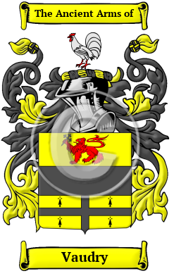 Vaudry Family Crest Download (JPG) Heritage Series - 600 DPI