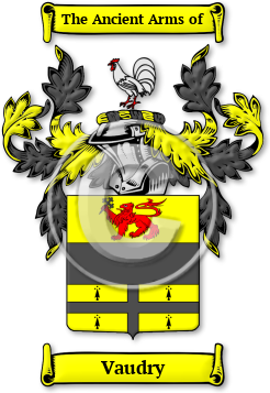 Vaudry Family Crest Download (jpg) Legacy Series - 150 DPI