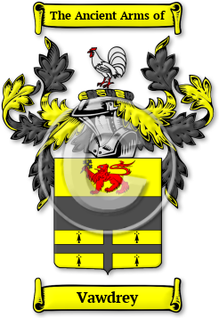 Vawdrey Family Crest Download (jpg) Legacy Series - 150 DPI