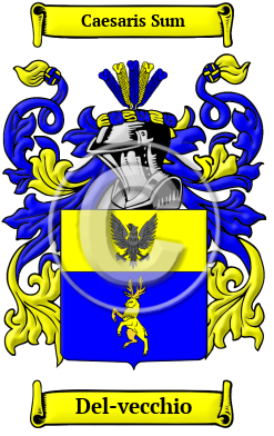 Del-vecchio Family Crest Download (JPG) Heritage Series - 300 DPI