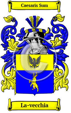 La-vecchia Family Crest Download (JPG) Heritage Series - 300 DPI