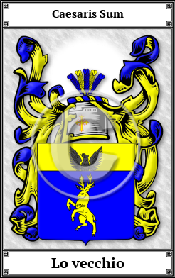 Lo vecchio Family Crest Download (JPG) Book Plated - 150 DPI