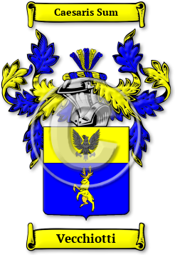 Vecchiotti Family Crest Download (jpg) Legacy Series - 150 DPI