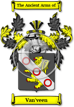 Van'veen Family Crest Download (JPG) Legacy Series - 600 DPI