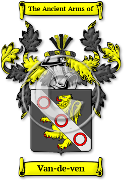Van-de-ven Family Crest Download (jpg) Legacy Series - 150 DPI