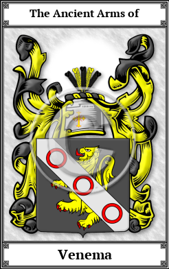 Venema Family Crest Download (JPG) Book Plated - 600 DPI