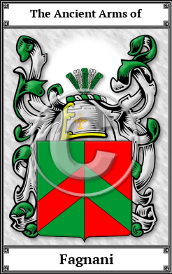 Fagnani Family Crest Download (JPG) Book Plated - 600 DPI