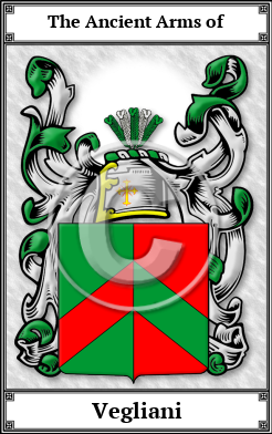 Vegliani Family Crest Download (JPG)  Book Plated - 150 DPI