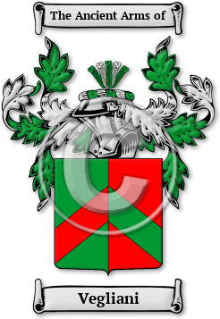 Vegliani Family Crest Download (jpg) Legacy Series - 150 DPI
