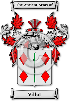 Villot Family Crest Download (jpg) Legacy Series - 150 DPI