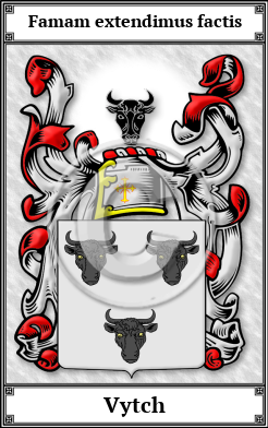 Vytch Family Crest Download (JPG)  Book Plated - 150 DPI