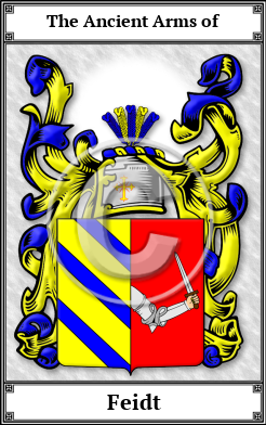 Feidt Family Crest Download (JPG)  Book Plated - 150 DPI