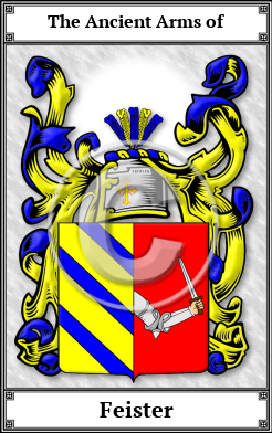 Feister Family Crest Download (JPG)  Book Plated - 150 DPI