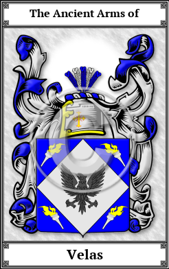 Velas Family Crest Download (JPG)  Book Plated - 150 DPI
