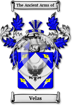 Velas Family Crest Download (jpg) Legacy Series - 150 DPI