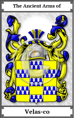 Velas-co Family Crest Download (JPG)  Book Plated - 150 DPI