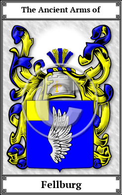 Fellburg Family Crest Download (JPG)  Book Plated - 150 DPI