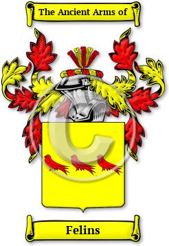 Felins Family Crest Download (jpg) Legacy Series - 150 DPI