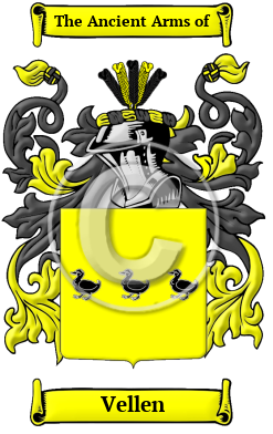 Vellen Family Crest/Coat of Arms