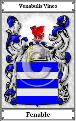 Fenable Family Crest Download (JPG)  Book Plated - 150 DPI