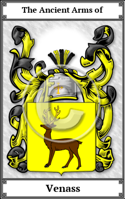 Venass Family Crest Download (JPG) Book Plated - 600 DPI