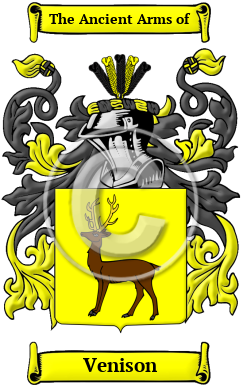 Venison Family Crest/Coat of Arms