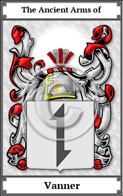 Vanner Family Crest Download (JPG) Book Plated - 600 DPI