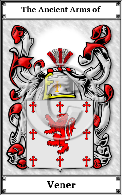 Vener Family Crest Download (JPG) Book Plated - 600 DPI