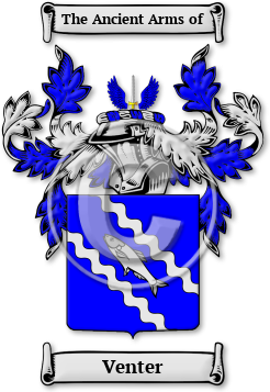 Venter Family Crest Download (jpg) Legacy Series - 150 DPI