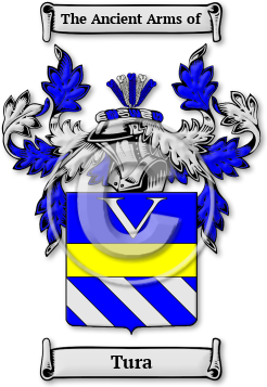 Tura Family Crest Download (jpg) Legacy Series - 150 DPI