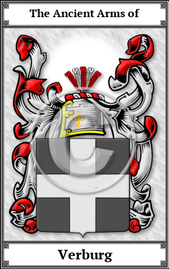 Verburg Family Crest Download (JPG) Book Plated - 600 DPI