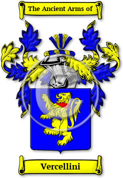 Vercellini Family Crest Download (jpg) Legacy Series - 150 DPI