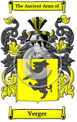 Verger Family Crest Download (JPG) Heritage Series - 600 DPI
