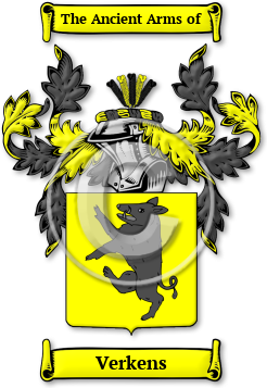 Verkens Family Crest Download (JPG) Legacy Series - 600 DPI